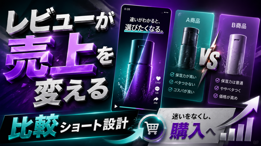 比較レビュー動画で商品の違いと選ぶ理由を分かりやすく伝える方法