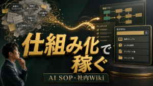 社長やベテランの頭の中にある業務ノウハウをAIでSOPや社内Wikiにして副業にする方法