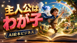 子どもの写真から本人が主人公になるAIパーソナライズ絵本を制作して副業にする方法