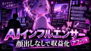 HiggsfieldでAIインフルエンサーを作り顔出しなしアフィリエイトを行う方法