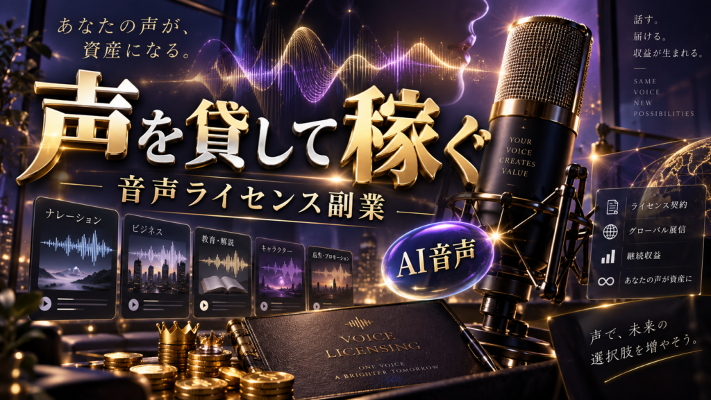ElevenLabs Voice Libraryに自分の声を登録してAI音声ライセンス収入を得る方法